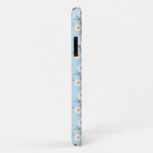 Witte dagbloem (sky blue background) Case-Mate iPhone case (Achterkant/rechts)
