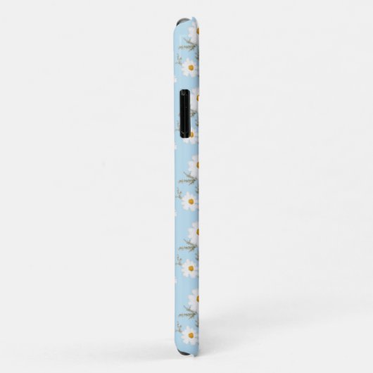 Witte dagbloem (sky blue background) Case-Mate iPhone case (Achterkant/rechts)