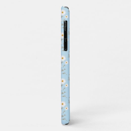 Witte dagbloem (sky blue background) Case-Mate iPhone case (Achterkant/links)