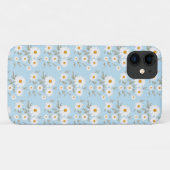 Witte dagbloem (sky blue background) Case-Mate iPhone case (Achterkant (horizontaal))