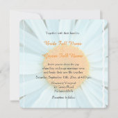 Witte dagbloem trouwuitnodigingen. kaart (Voorkant)