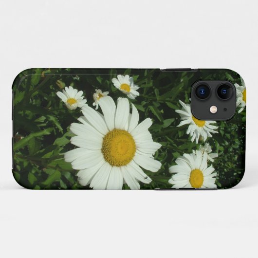  witte dagbloemen. Case-Mate iPhone case (Achterkant (horizontaal))