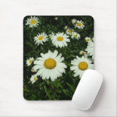  witte dagbloemen. muismat (Met muis)