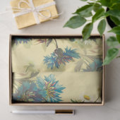  witte dagen en blauw cornbloem tissuepapier (Geschenk)