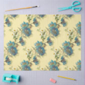  witte dagen en blauw cornbloem tissuepapier (Craft)