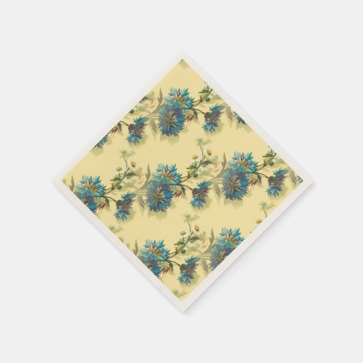  Witte Dagen en Blauwe Kornbloemen Crafter Servet (Hoek)