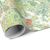  Witte Dagen Gele Botervliegen in de tuin Cadeaupapier (Rol Hoek)