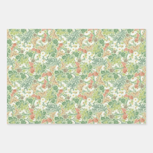  Witte Dagen Gele Botervliegen in de tuin Inpakpapier Vel (Voorkant)