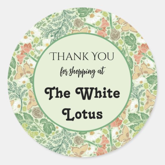  Witte Dagen Gele Botervliegen in de tuin Ronde Sticker (Voorkant)