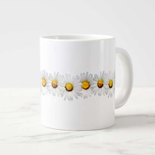 Witte dagen in de regen grote koffiekop (Voorkant rechts)