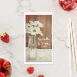 Witte dagen in melkfles servet