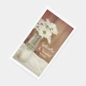 Witte dagen in melkfles servet (Hoek)