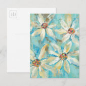 Witte dagen op blauw briefkaart (Voorkant / Achterkant)