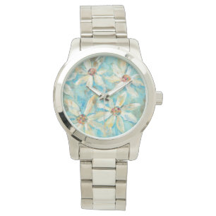 Witte dagen op blauw horloge