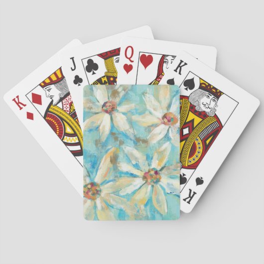 Witte dagen op blauw pokerkaarten (Achterkant)