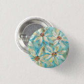 Witte dagen op blauw ronde button 3,2 cm (Voorkant /achterkant)