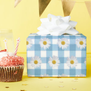 Witte dagen op Gingham Cadeaupapier