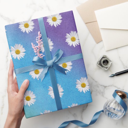 Witte dagen op regenbooggradiënt cadeaupapier (Geschenken)