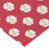 Witte dagen op rood medium tafelloper (Hoek)