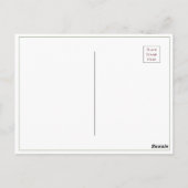 Witte dagen Waterverf budget Dank u Briefkaart (Achterkant)