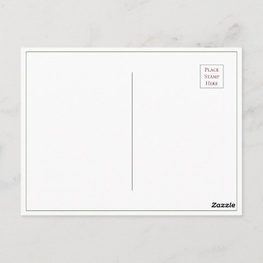 Witte dagen Waterverf budget Dank u Briefkaart (Achterkant)