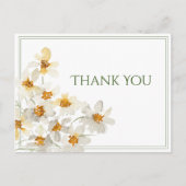 Witte dagen Waterverf budget Dank u Briefkaart (Voorkant)