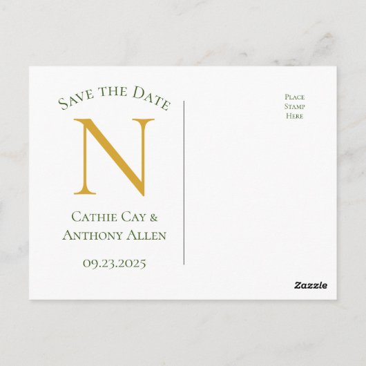 Witte dagen Waterverf budget Opslaan Datum Briefkaart (Achterkant)