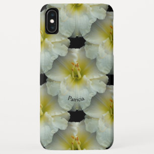 Witte Daglelie met Geel/Naadloos Tegel Patroon Case-Mate iPhone Case
