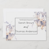 WITTE DAHLIA BLOEMIGE ELEGANTE BRUIDSBRUILOFT KAART (Voorkant)