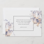 WITTE DAHLIA BLOEMIGE ELEGANTE BRUIDSBRUILOFT KAART (Achterkant)