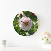 Witte dahlia in de tuin foto grote klok (Huis)