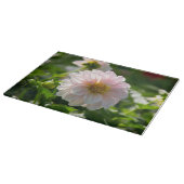 Witte dahlia in de tuin foto snijplank (Hoek)