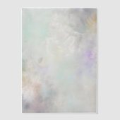 Witte Dahlia met Paarse en blauwe accenten Vellum Uitnodigingen (Voorkant)