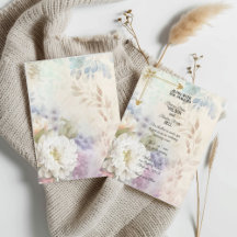 Witte dahlia’s met Paarse accenten van pastel