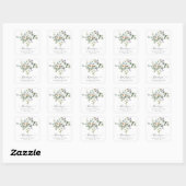 Witte Daisies bruiloft gunst Sticker (Vel)