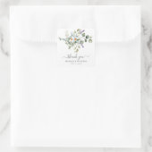 Witte Daisies bruiloft gunst Sticker (Tas)