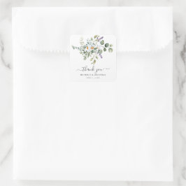 Witte Daisies bruiloft gunst Sticker