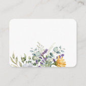 Witte Daisies Bruiloft RSVP Details QR Code Informatiekaartje (Achterkant)