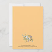 Witte Daisies bruiloft uitnodiging (Achterkant)