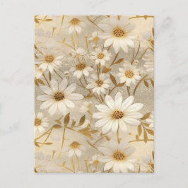Witte Daisies Chiyogami Briefkaart
