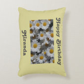 Witte Daisies gepersonaliseerd Accent Kussen (Voorkant(Verticaal))