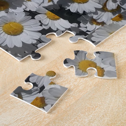 Witte Daisies Legpuzzel (Zijkant)