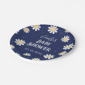 Witte Daisies Lente Zomer Jongen Baby shower Papieren Bordje (Gekanteld)