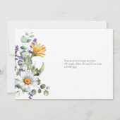 Witte Daisies Maid of Honor Voorstel Kaart (Achterkant)