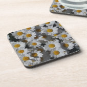 Witte Daisies Plastic Onderzetter (Linkerzijde)