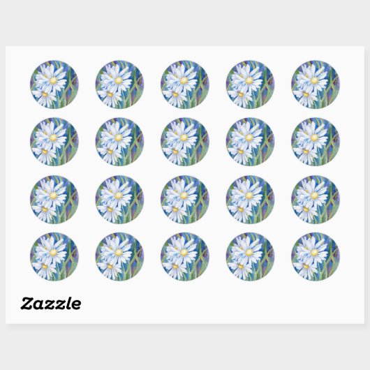 "Witte Daisies" Sticker (Vel)