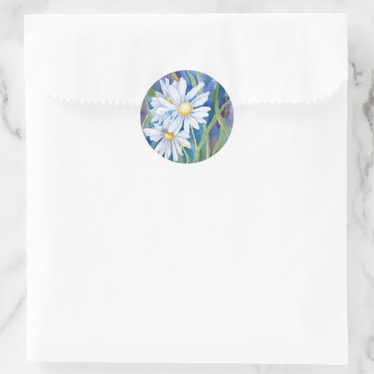 "Witte Daisies" Sticker (Tas)