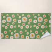 Witte Daisies strandlaken (Voorkant)