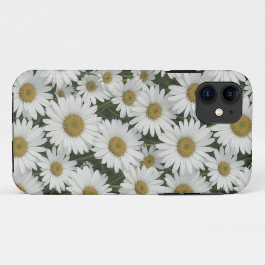 Witte Daisies Telefoon Case (Achterkant (horizontaal))