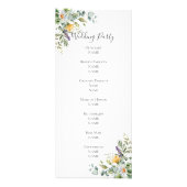 Witte Daisies Trouwprogramma Reclamekaart (Achterkant)
